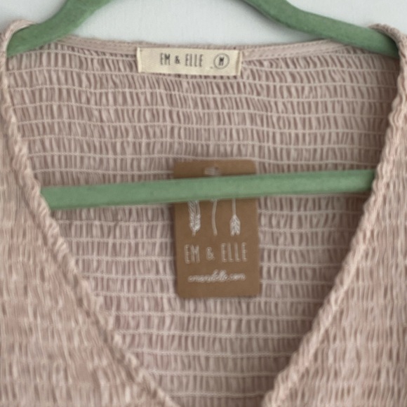 **EM & ELLE Find You Crop Top in Champagne (M) NWT - Picture 3 of 6